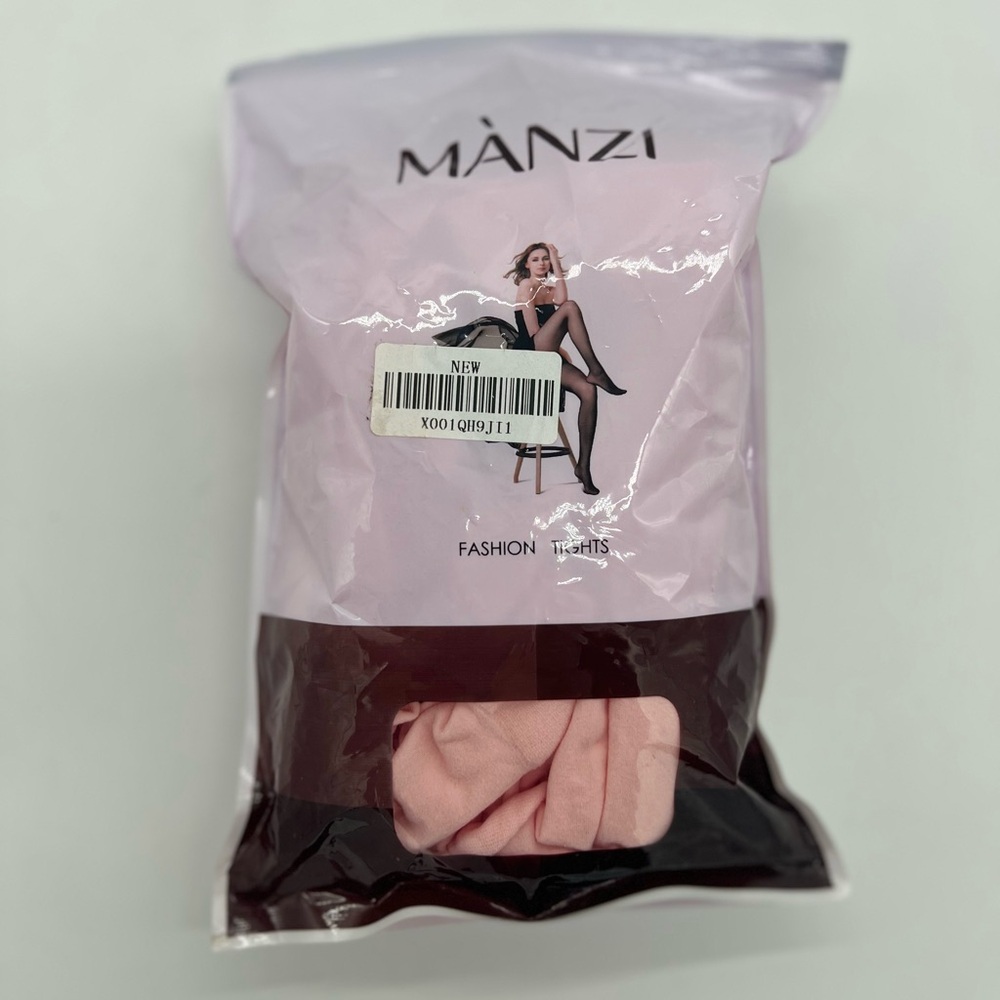 MANZI 3 Pair Pink  Sz 4-6 Years Comfort Stretch  Tights